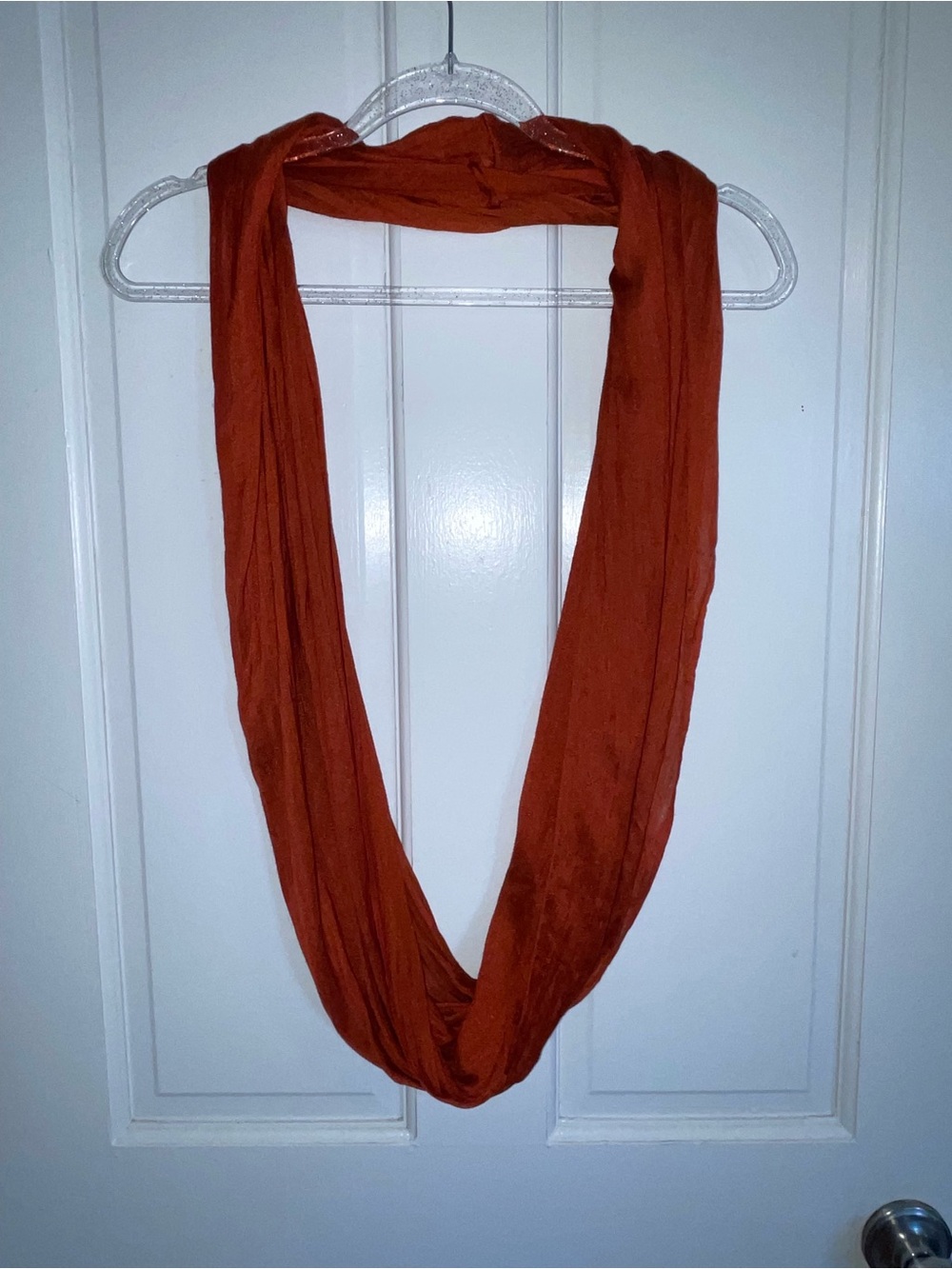Súper Soft fall Women’s Infinity Scarf in Rust Orange